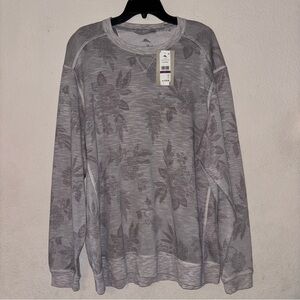 Tommy Bahama Gray Floral Pullover